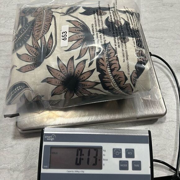 June + Vie Linen Square Neck Puff Sleeve Floral Top Women’s Size 22/24 1X - Picture 15 of 15